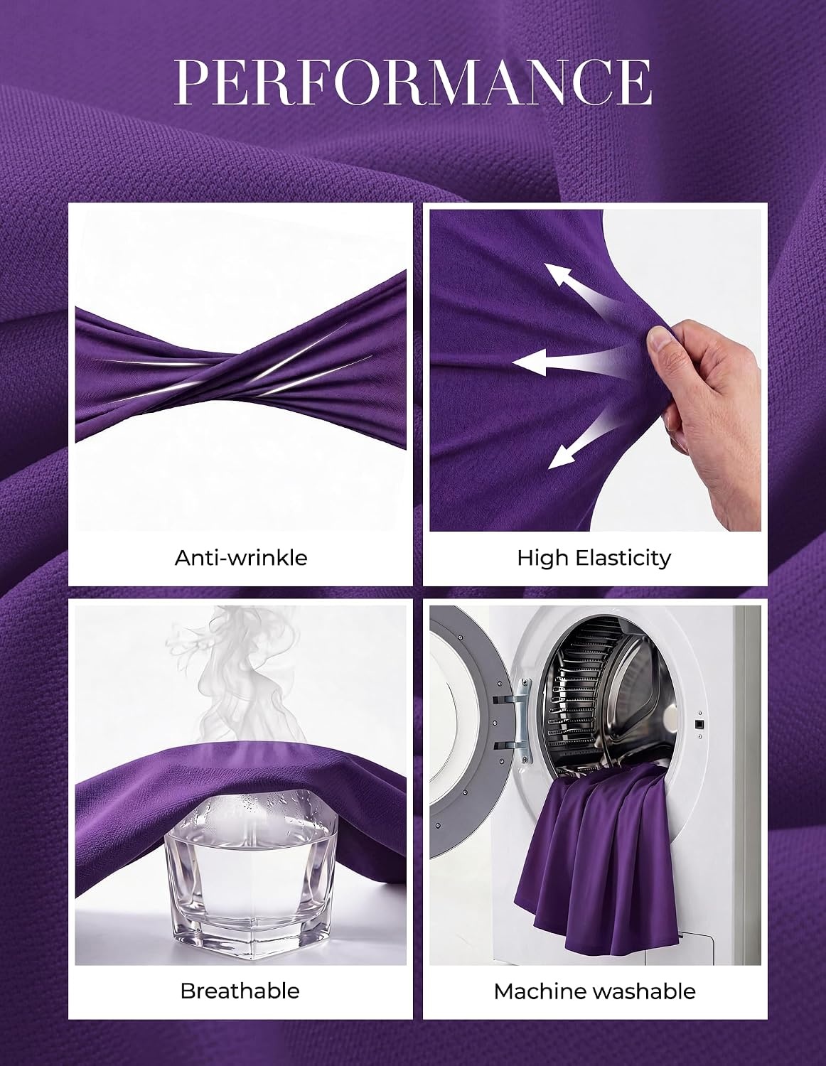 image:imageGRACE KARIN Work Business Midi Flowy Sleeveless Dresses for Women A LineBeltedCollar NeckKnee Lengthwith Pockets ZipperBusiness CausalOfficeChurchFuneralCocktailWeddingProfessionalGrape Purple