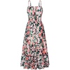 Green Black Floral