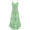 Green and White Floral