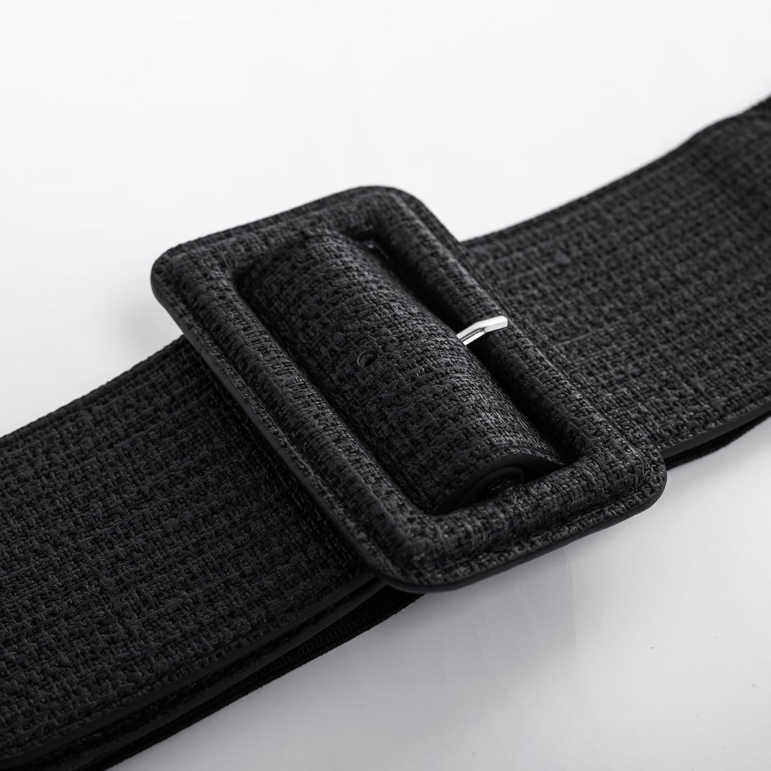 image:imageGRACE KARIN Womens Stretchy Belt 3 Inch Wide Elastic Belts Stretch Waist Belt for Dress Cute Belts for Women Dresses Wide Elastic Adjustable Vintage for Casual Party for CosplayRetroblack