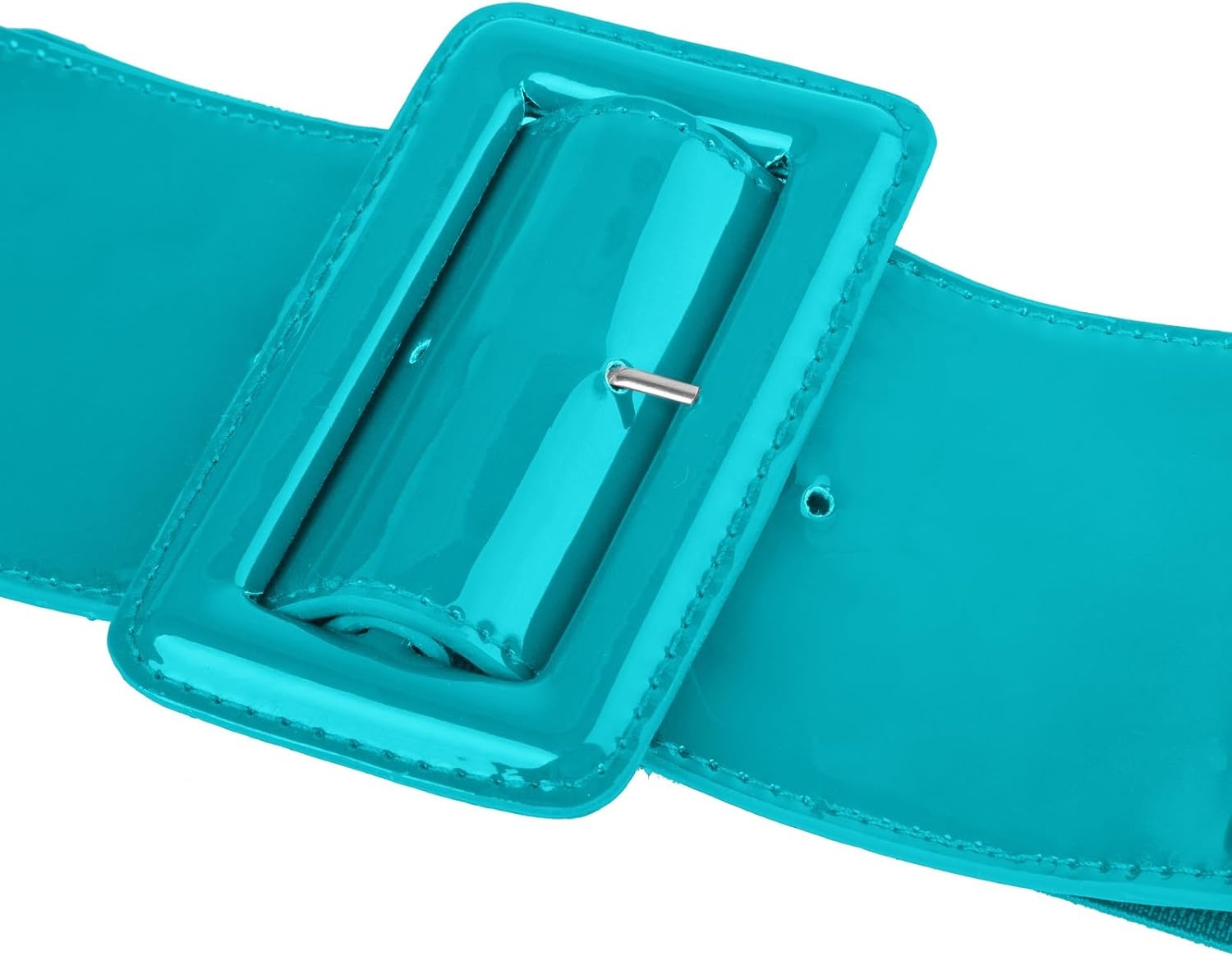 image:imageGRACE KARIN Womens Stretchy Belt 3 Inch Wide Elastic Belts Stretch Waist Belt for Dress Cute Belts for Women Dresses Wide Elastic Adjustable Vintage for Casual Party for CosplayTeal