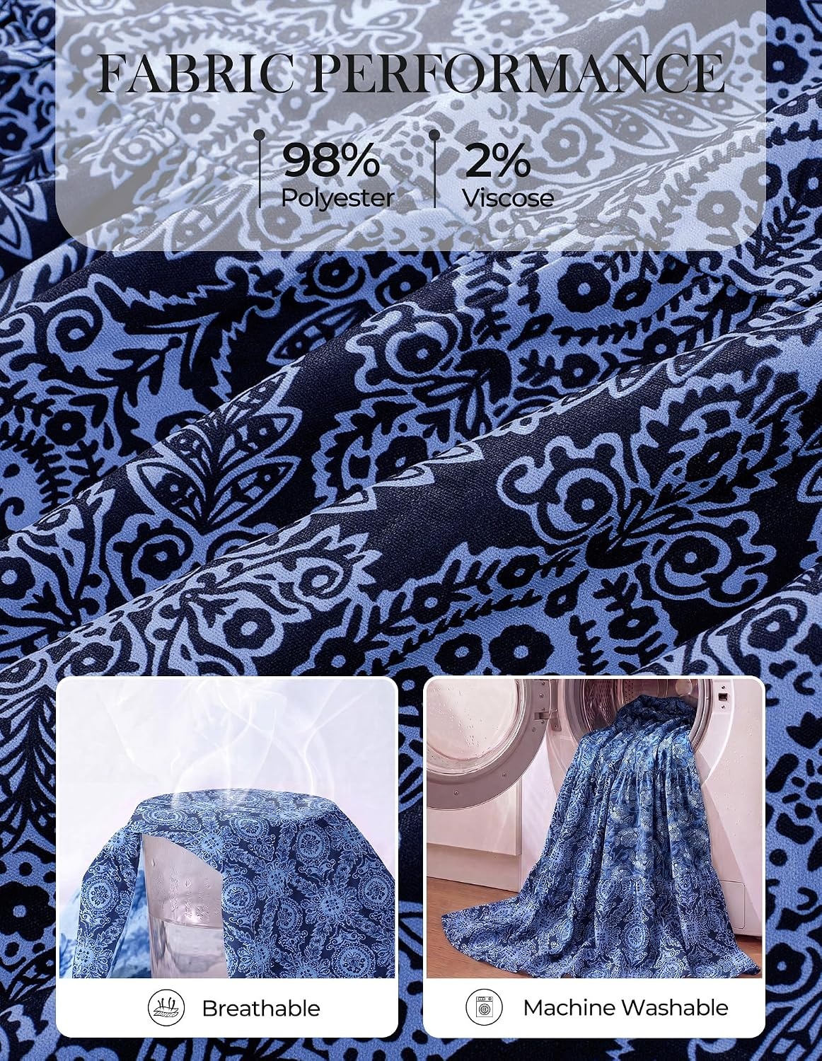 image:imageGRACE KARIN Womens Fall Long Sleeve Maxi Dress 2026 FloralV Neck Boho A Line FlowyPocketsFall Outfits for CasualWedding GuestVacationTravelDateNavy Blue