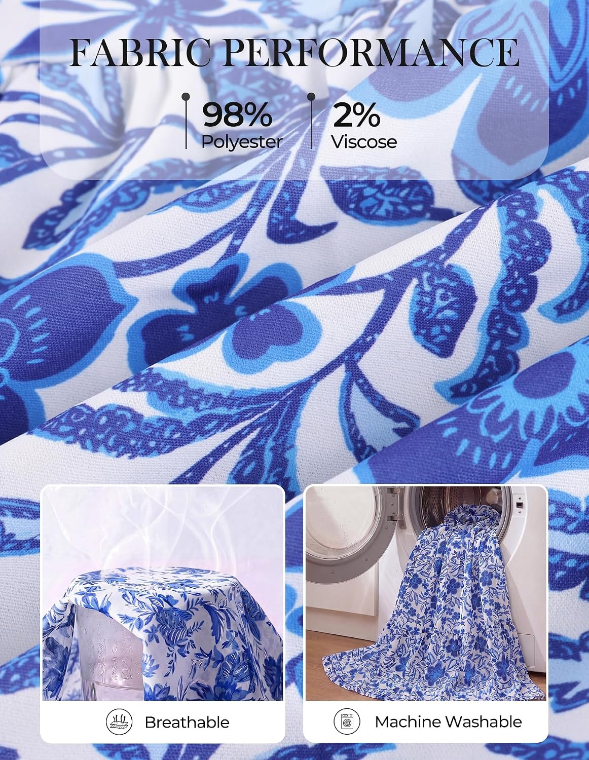 image:imageGRACE KARIN Womens Fall Long Sleeve Maxi Dress 2026 FloralV Neck Boho A Line FlowyPocketsFall Outfits for CasualWedding GuestVacationTravelDateWhite Blue Floral