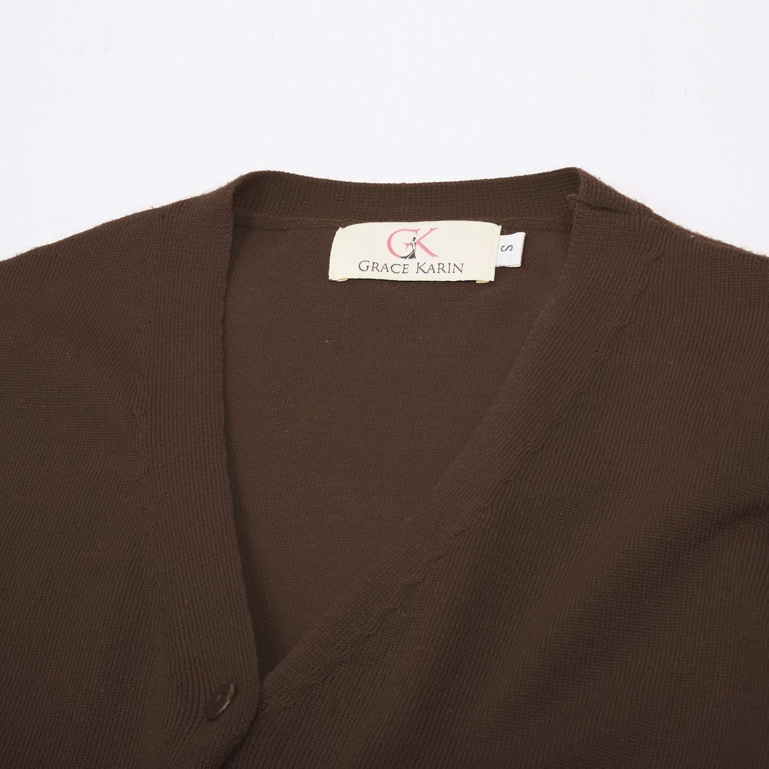 image:imageGRACE KARIN Cardigan Sweater for Women V Neck Lightweight Knit Fall Outfits Button Up Sweaters Long Sleeve Basic Soft Clothes Business Casual Fashion Tops for Work DailyCoffee