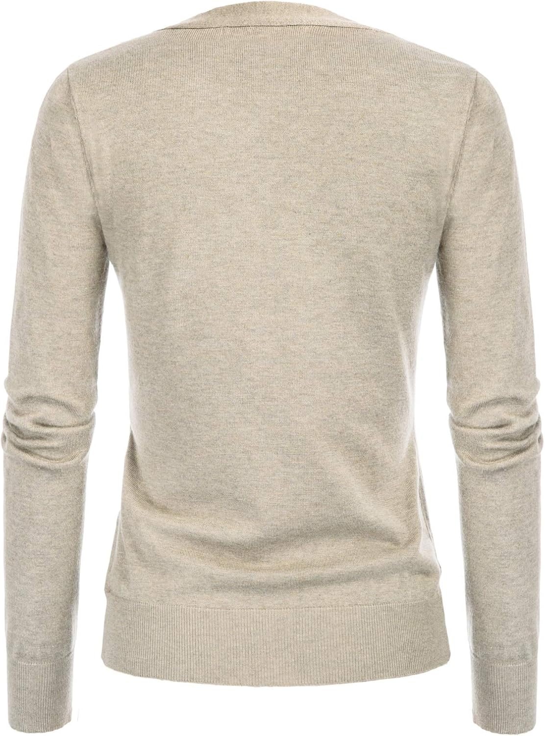 image:imageGRACE KARIN Cardigan Sweater for Women V Neck Lightweight Knit Fall Outfits Button Up Sweaters Long Sleeve Basic Soft Clothes Business Casual Fashion Tops for Work DailyLight Apricot Heather