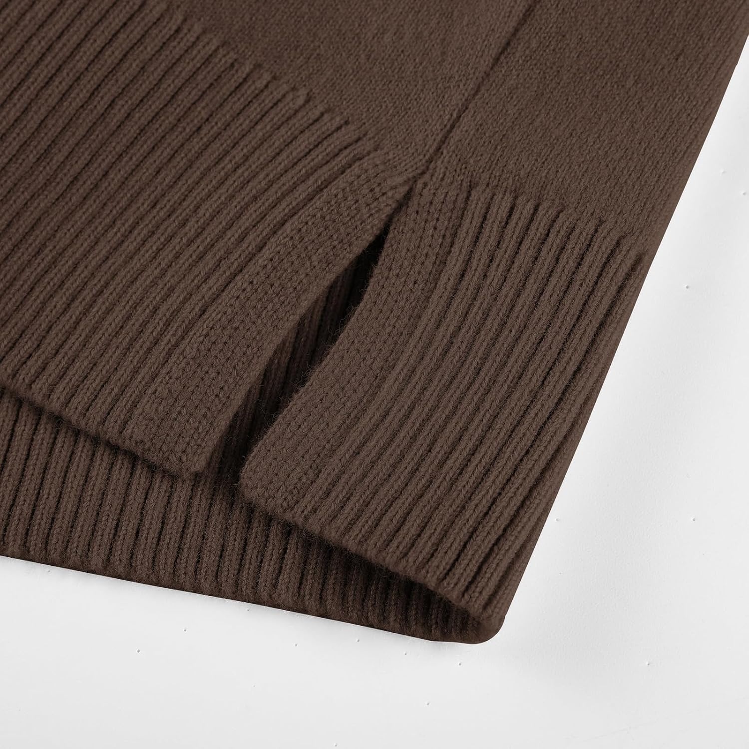 image:imageGRACE KARIN Cropped Cardigan Sweaters for Women Cotton Button up Sweater Oversized Knit Cardigans Trendy 2026Chocolate Brown