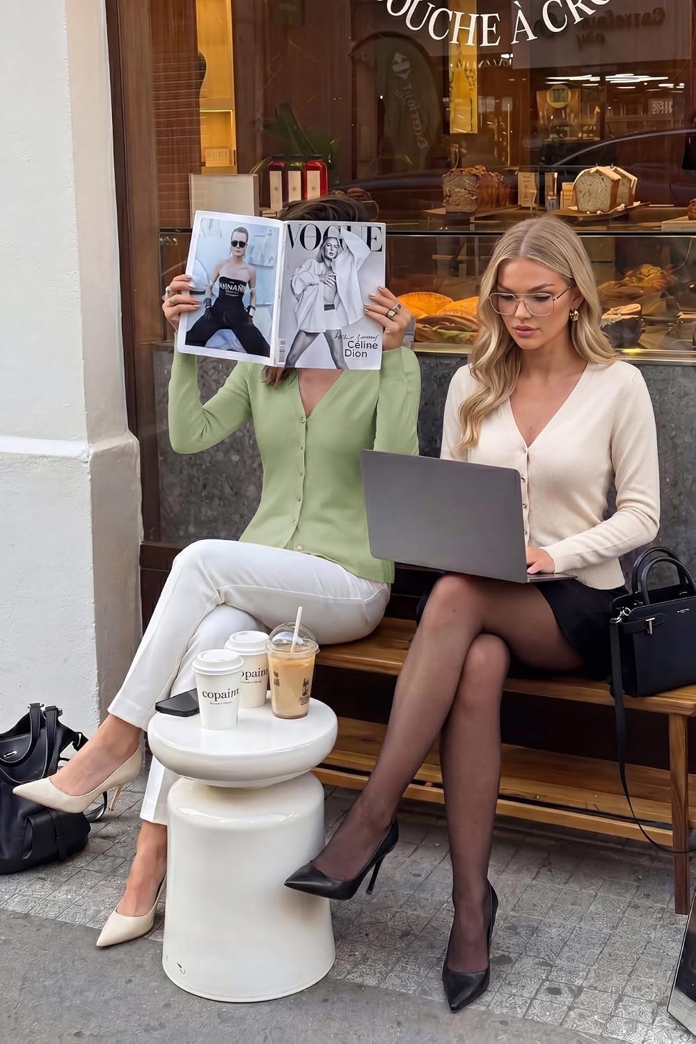 image:imageGrace KACIN Cardigan Sweaters for Women Lightweight Fall Fashion Outfits Button Up Sweater Long Sleeve V Neck Teacher Outfits 2026 Fall Fashion Business Casual Fashion TopsApricot Beige