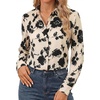 Apricot Black Floral