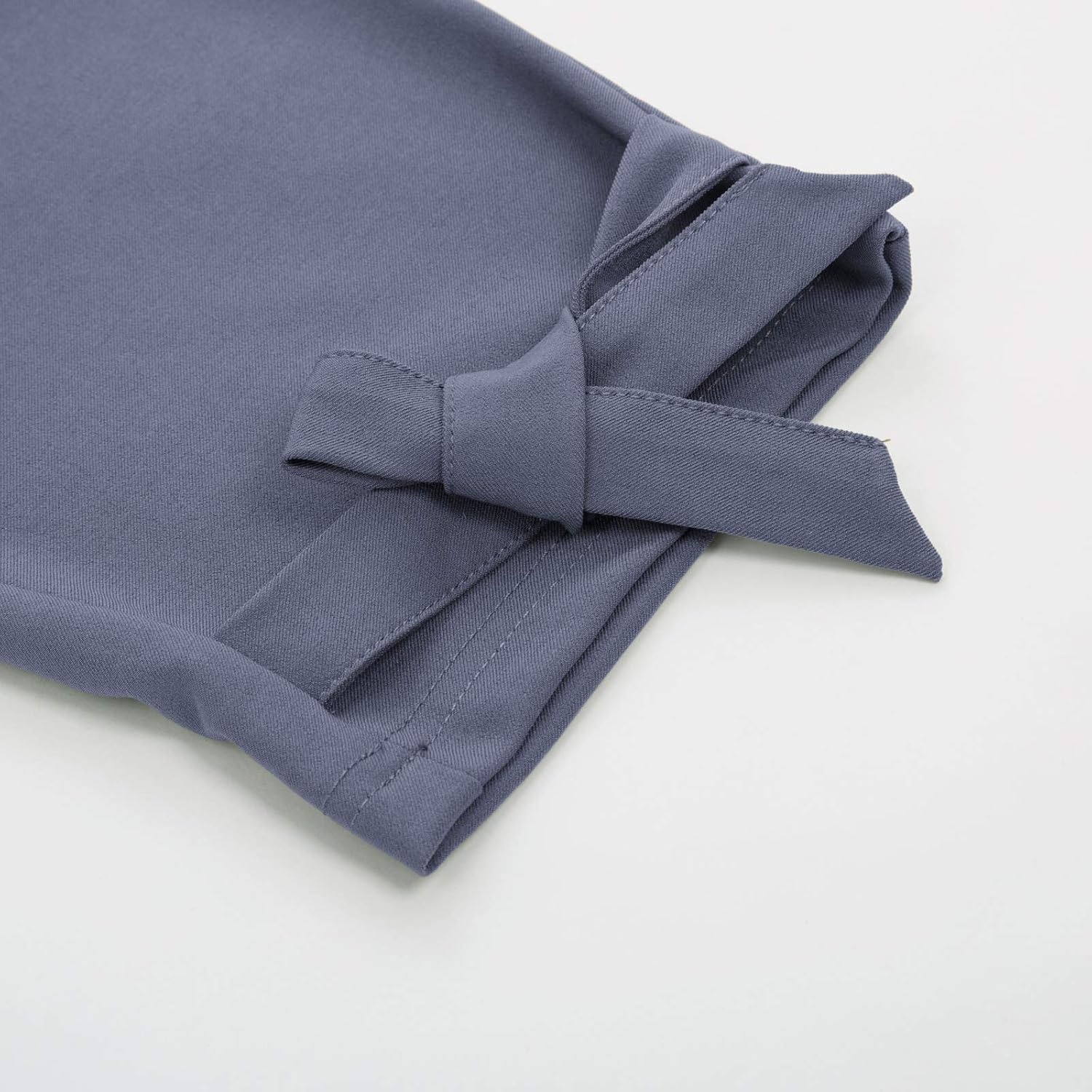 image:imageGRACE KARIN Womens Casual High Waist Pencil Pants Paper Bag Pants for Work Casual High Waist Pencil with Pockets BowKnot Cropped Paper Bag WorkBluegray