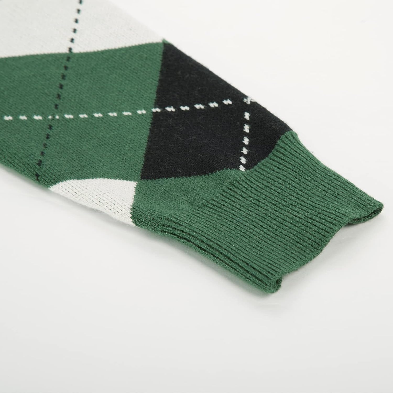 image:imageGRACE KARIN Womens Cardigan Sweater Fall Fashion Argyle Sweater Button Up Cardigan Teacher Outfits Preppy ClothesPlaid Green White