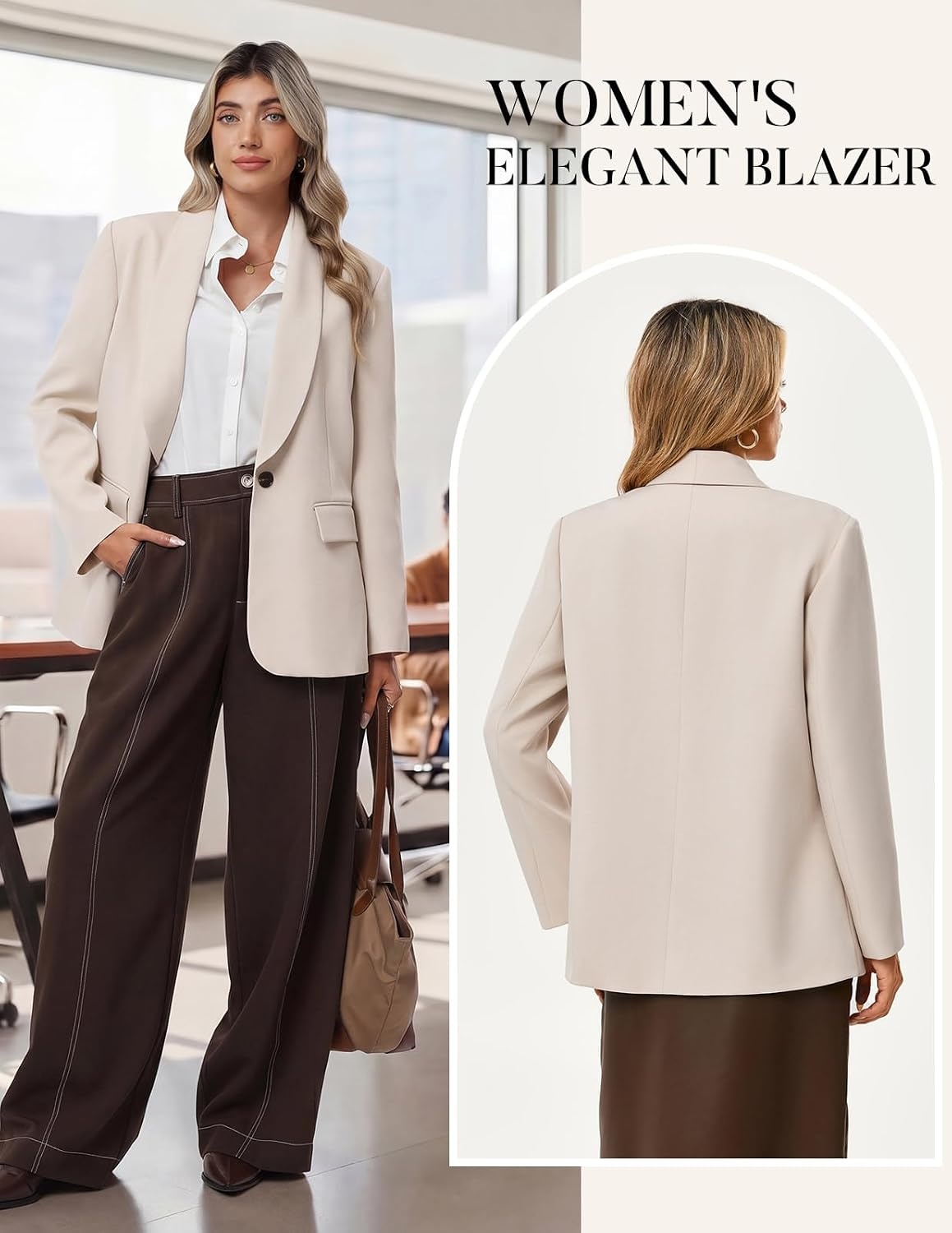 image:imageGRACE KARIN Women 2026 Business Casual BlazerFall Work Office Suit JacketsApricot