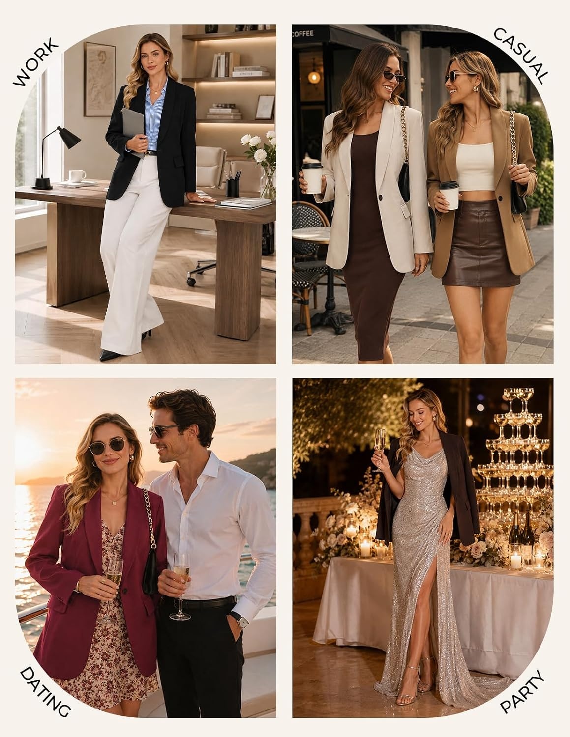image:imageGRACE KARIN Women 2026 Business Casual BlazerFall Work Office Suit JacketsApricot