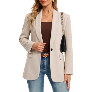 GRACE KARIN Women 2026 Business Casual Blazer,Fall Work Office Suit Jackets(Apricot)
