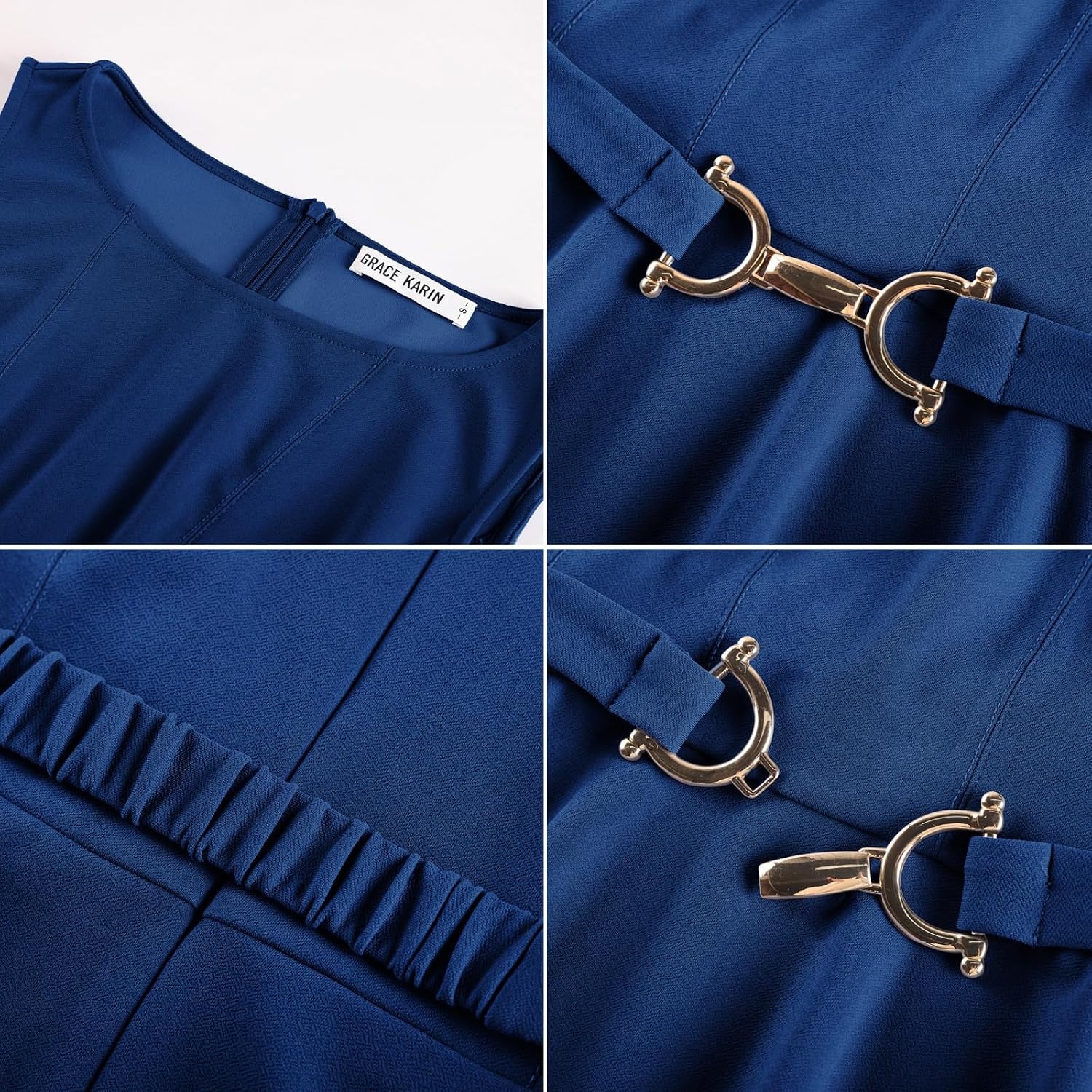image:imageGRACE KARIN Summer Peplum Tops for Women DressyRoyal Blue