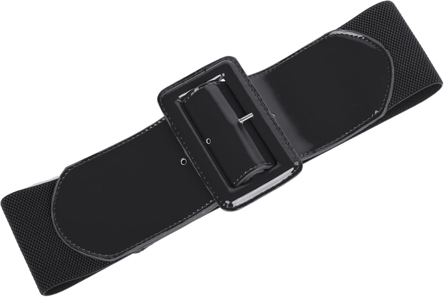 image:imageGRACE KARIN Womens Stretchy Belt 3 Inch Wide Elastic BeltsBlackbrown