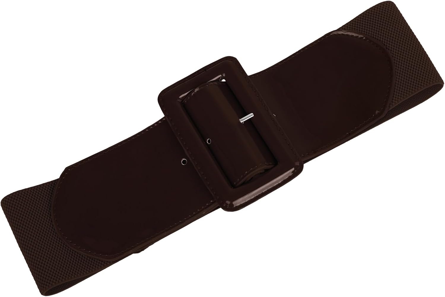 image:imageGRACE KARIN Womens Stretchy Belt 3 Inch Wide Elastic BeltsDark Brown