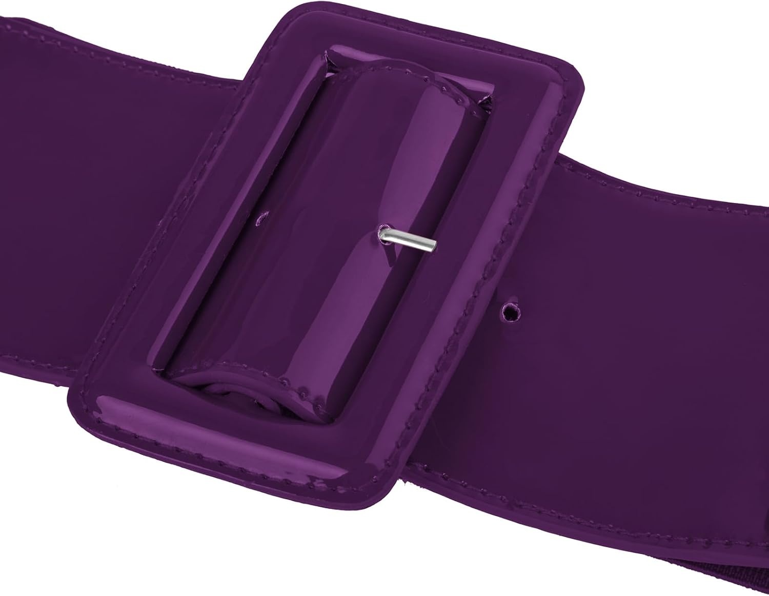 image:imageGRACE KARIN Womens Stretchy Belt 3 Inch Wide Elastic BeltsDark Purple