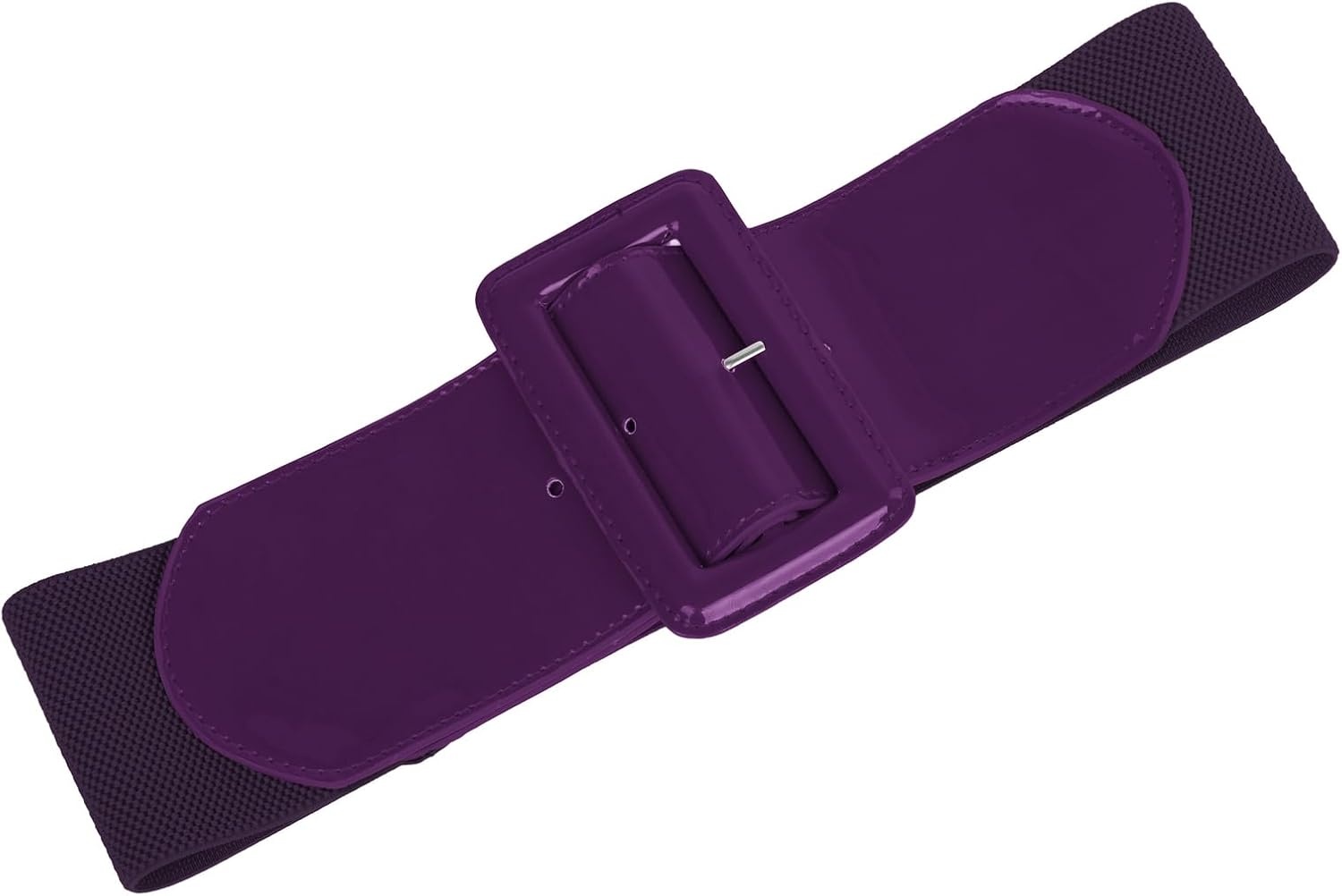 image:imageGRACE KARIN Womens Stretchy Belt 3 Inch Wide Elastic BeltsDark Purple