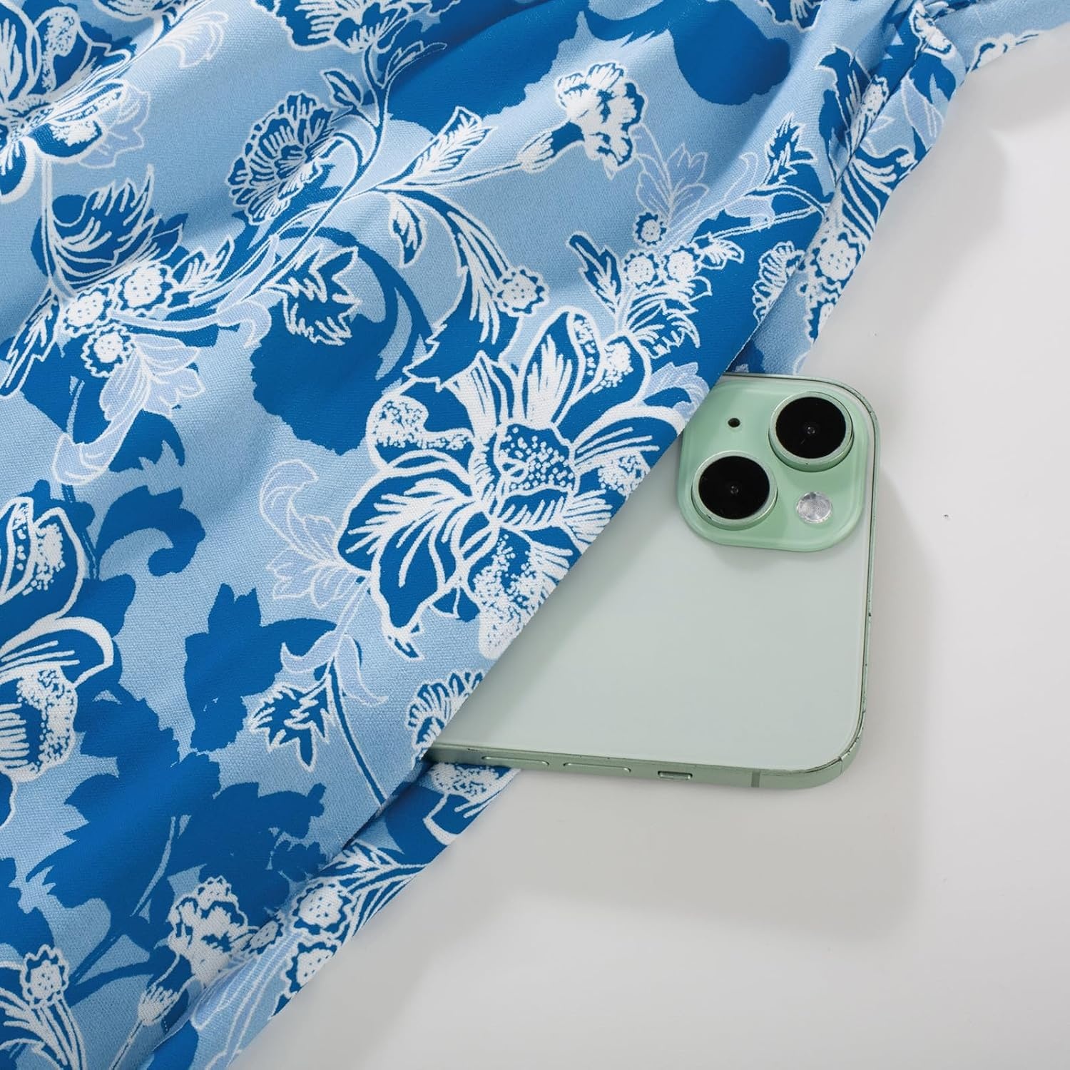 image:imageGRACE KARIN Womens Summer Maxi Floral Beach Dresses 2026Blue White Vine
