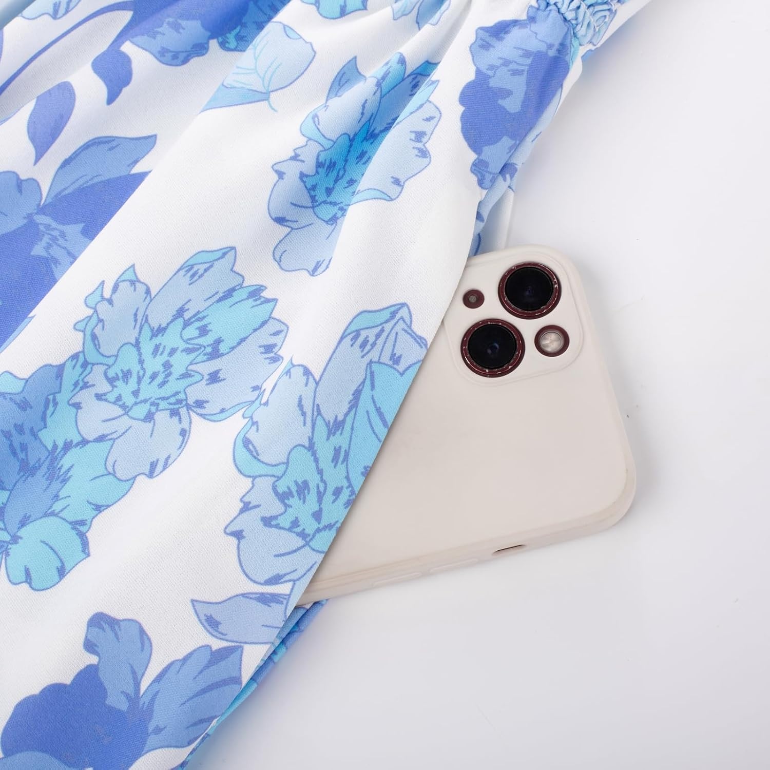 image:imageGRACE KARIN Womens Summer Maxi Floral Beach Dresses 2026White Blue Floral