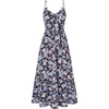 Black Blue Floral