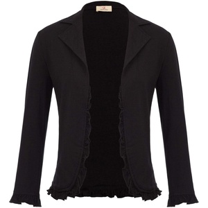 GRACE KARIN Women 3/4 Sleeve Cropped Blazer Jacket(Black)