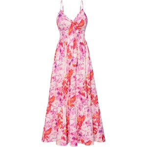GRACE KARIN Womens Summer Maxi Floral Beach Dresses 2026(Red Purple Floral)