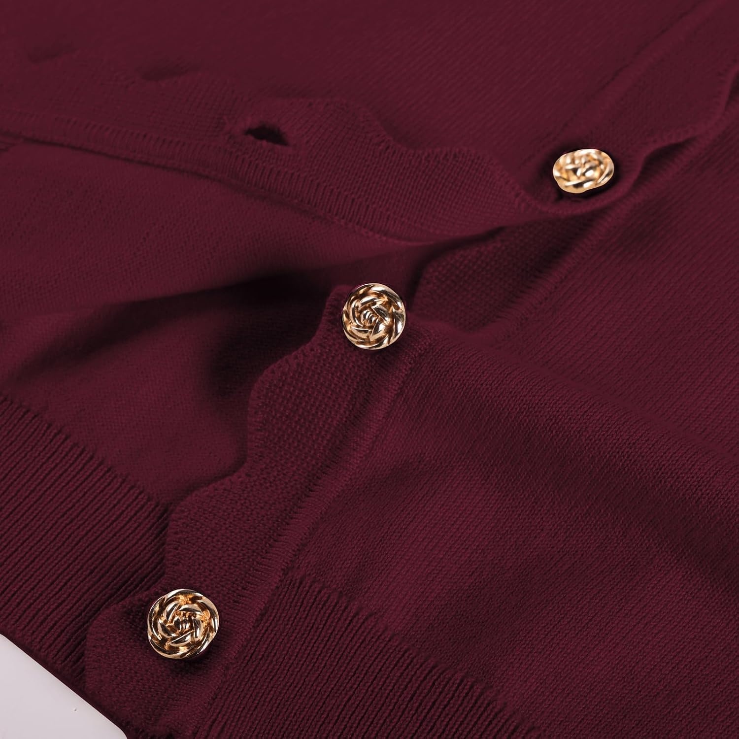 image:imageGRACE KARIN Cardigan Sweaters for Women Summer Lightweight 34 Sleeve Bolero Shrugs for Dress Women Fashion Outfits 2026Burgundy