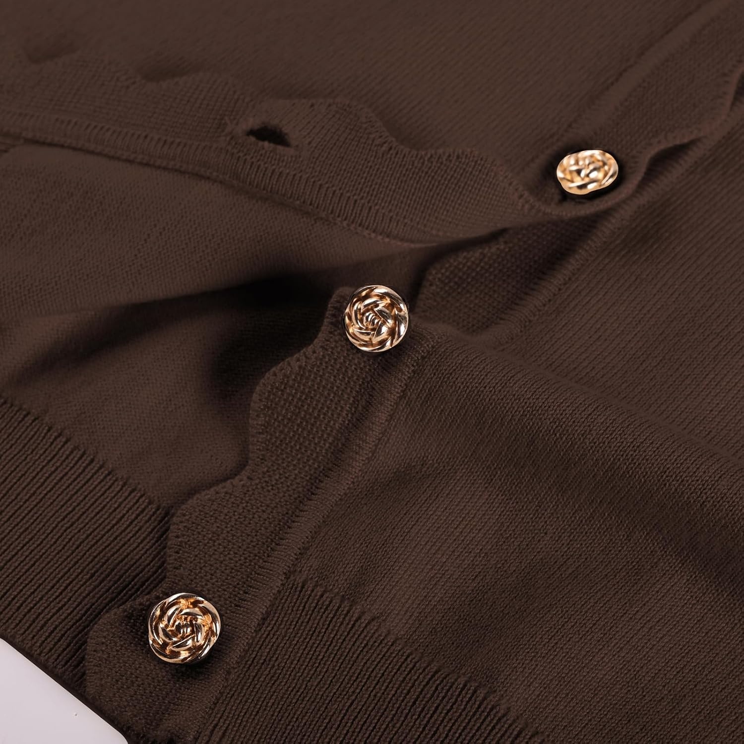 image:imageGRACE KARIN Cardigan Sweaters for Women Summer Lightweight 34 Sleeve Bolero Shrugs for Dress Women Fashion Outfits 2026Chocolate Brown