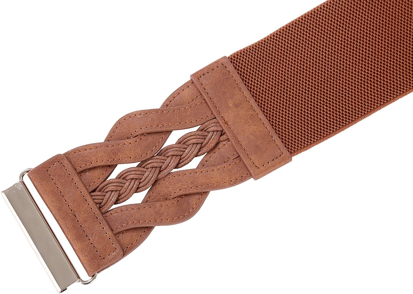 image:imageGRACE KARIN Wide Belts for Women Elastic Waist BeltCoffee and Brown