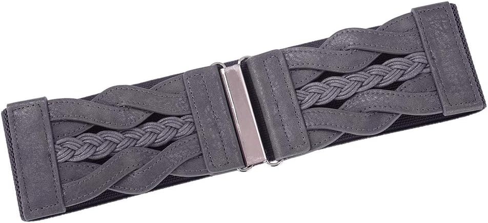 image:imageGRACE KARIN Wide Belts for Women Elastic Waist BeltGray