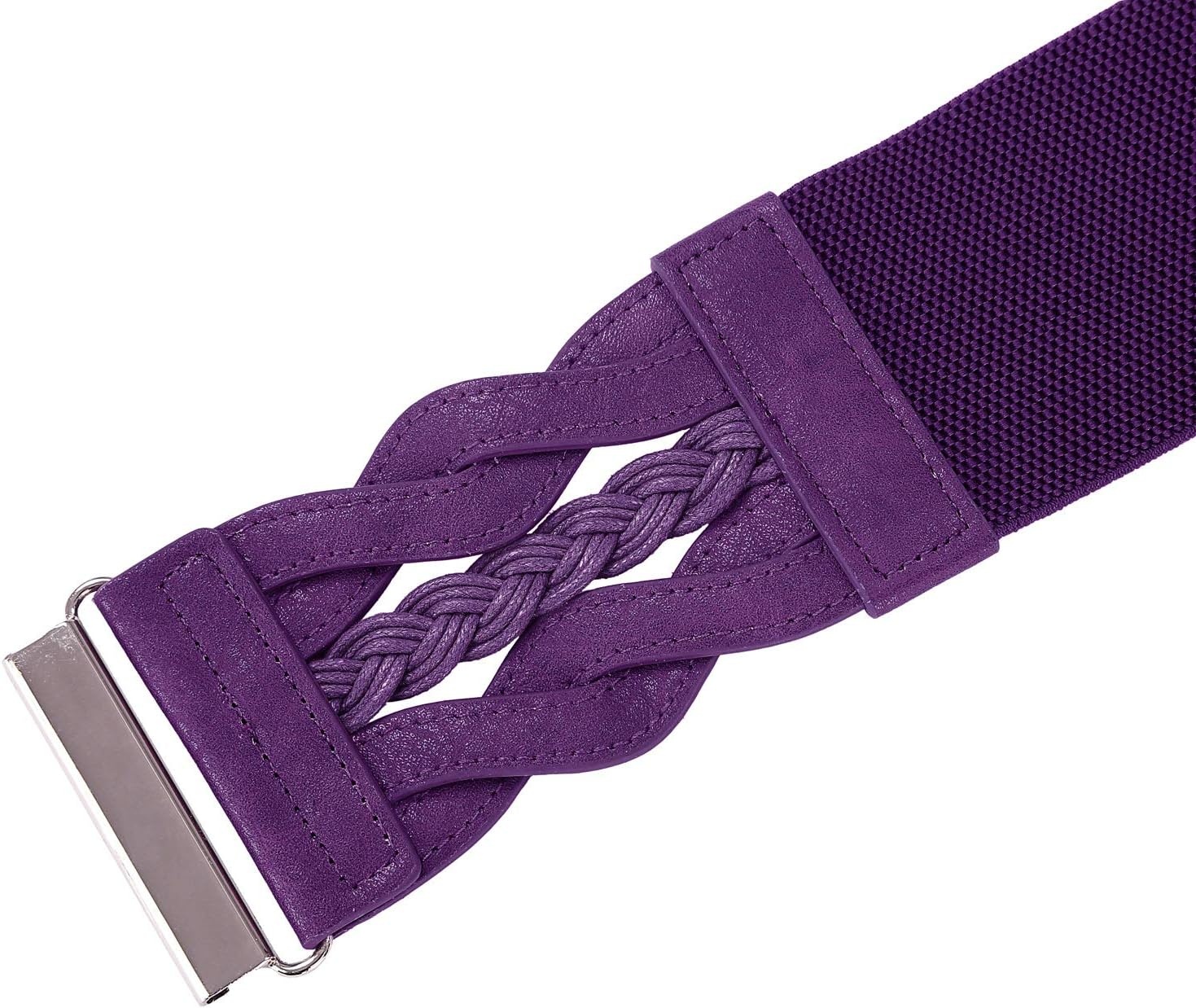 image:imageGRACE KARIN Wide Belts for Women Elastic Waist BeltPurple