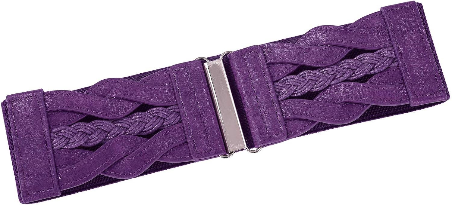image:imageGRACE KARIN Wide Belts for Women Elastic Waist BeltPurple