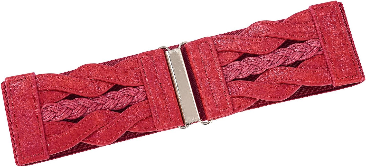 image:imageGRACE KARIN Wide Belts for Women Elastic Waist BeltRed