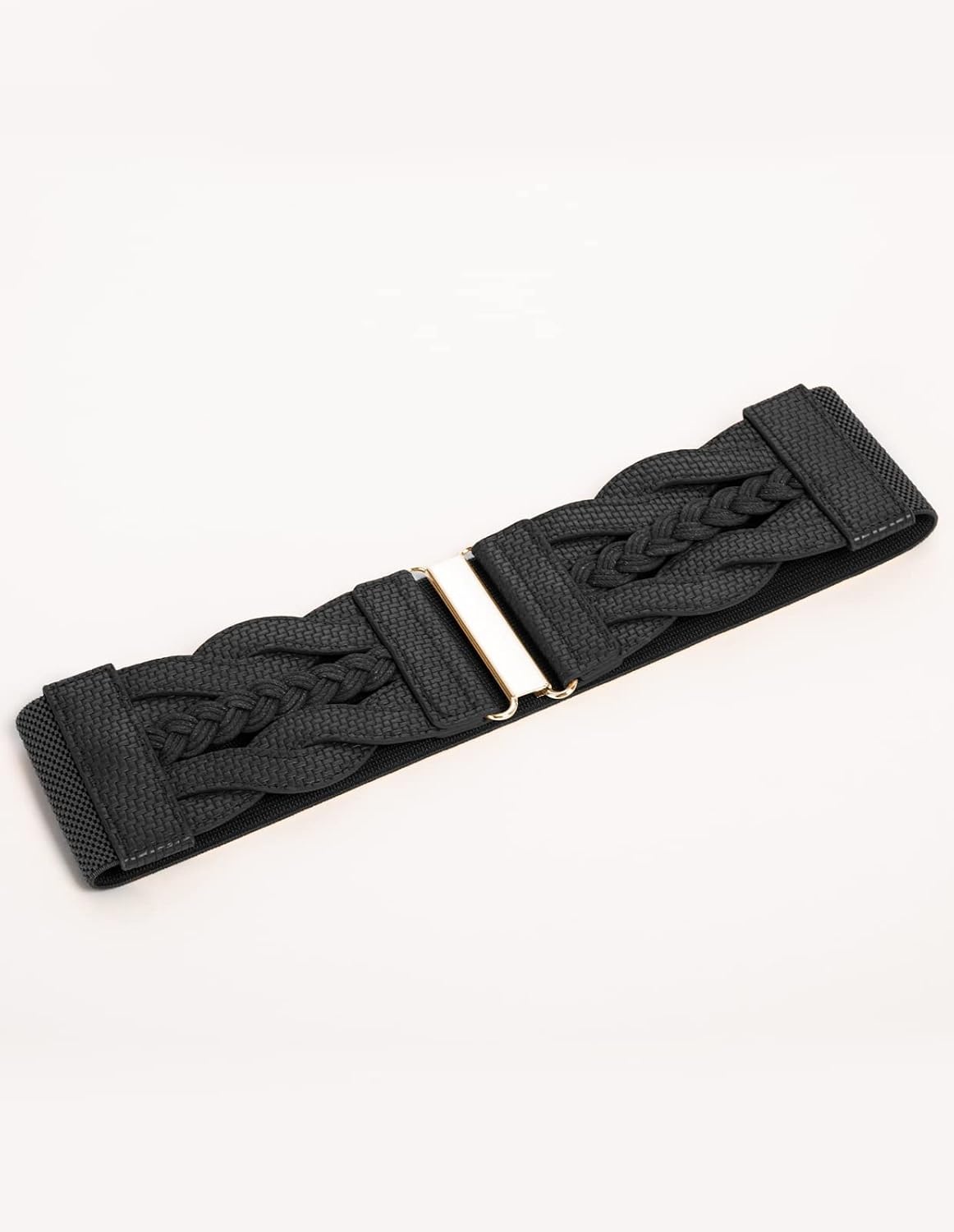 image:imageGRACE KARIN Wide Belts for Women Elastic Waist BeltSolid Black