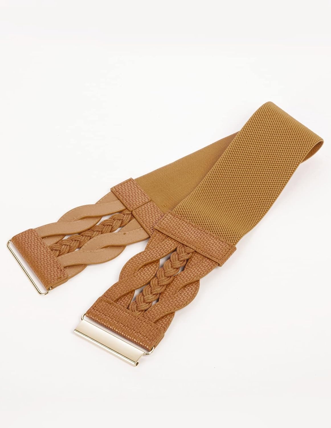 image:imageGRACE KARIN Wide Belts for Women Elastic Waist BeltTan