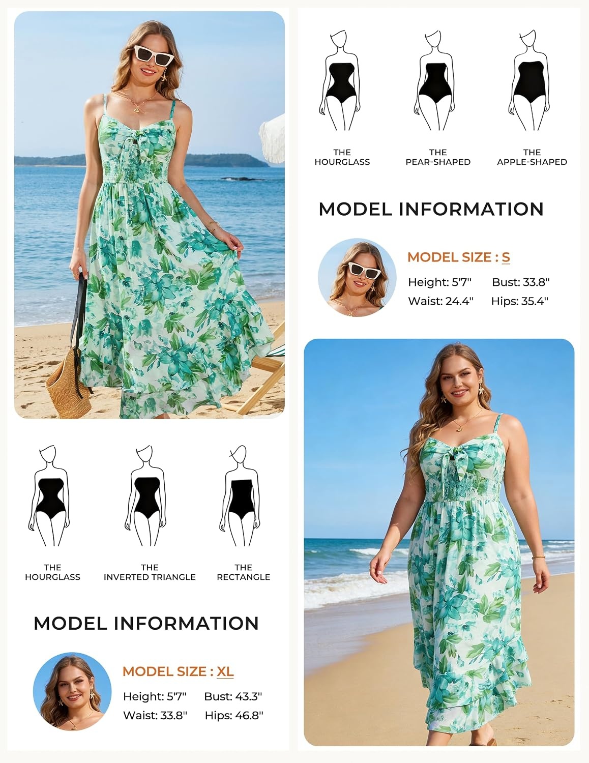 image:imageGRACE KARIN Womens Summer Floral Maxi SundressesLight Green Floral