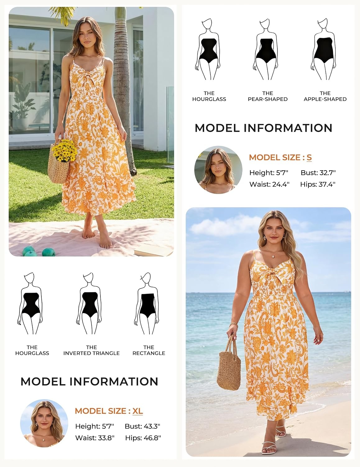 image:imageGRACE KARIN Womens Summer Floral Maxi SundressesYellow Floral