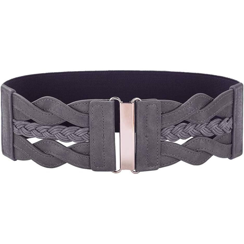 image:imageGRACE KARIN Wide Belts for Women Elastic Waist BeltGray