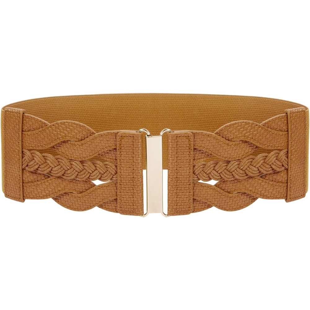 image:imageGRACE KARIN Wide Belts for Women Elastic Waist BeltTan