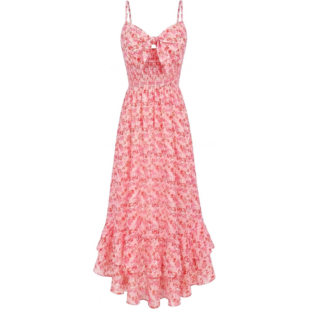 image:imageGRACE KARIN Womens Summer Floral Maxi SundressesPink Floral