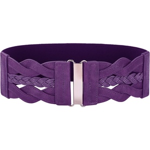 GRACE KARIN Wide Belts for Women Elastic Waist Belt(Purple)