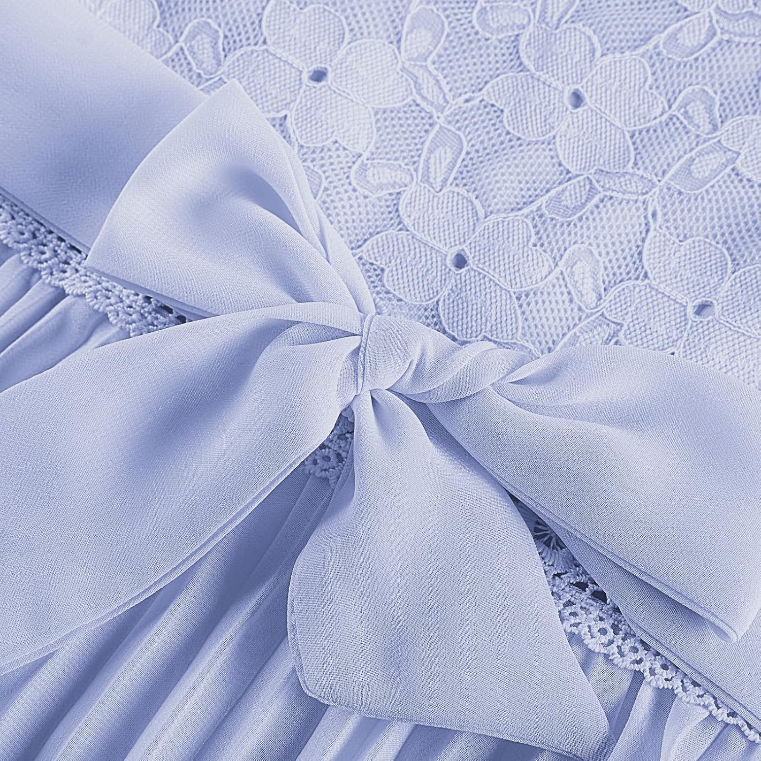 image:imageGRACE KARIN Flower Girl Dress Lace Bridesmaid Wedding Guest Formal DressesLight Blue