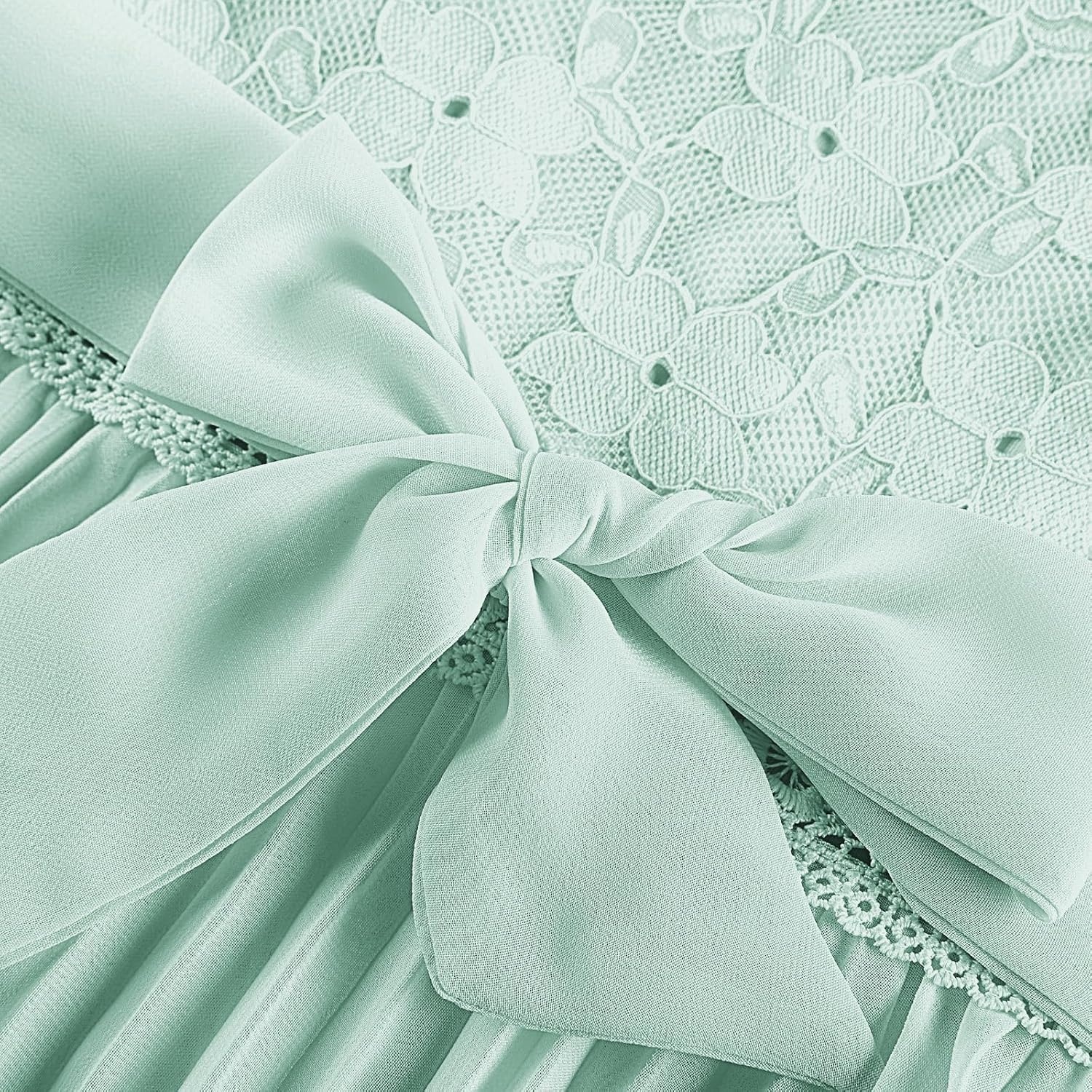 image:imageGRACE KARIN Flower Girl Dress Lace Bridesmaid Wedding Guest Formal DressesLight Green