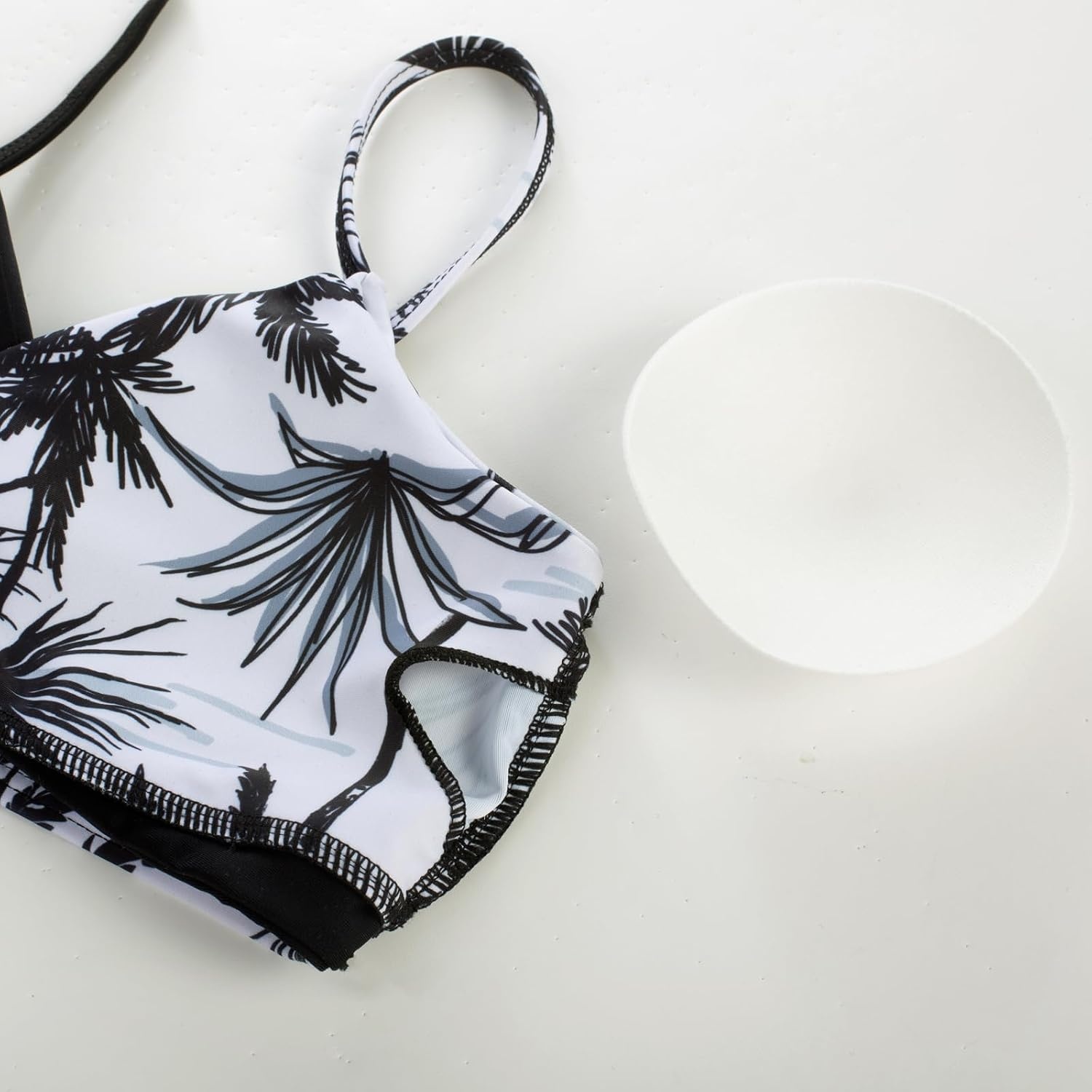 image:imageGRACE KARIN Girls 4 Piece Tankini Bikini Bathing Swimsuit with Pants 716Blackcoconut Tree