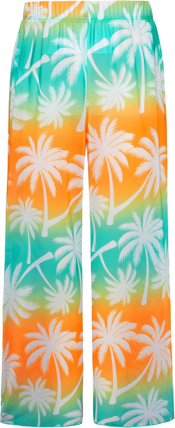 image:imageGRACE KARIN Girls 4 Piece Tankini Bikini Bathing Swimsuit with Pants 716Bluecoconut Tree