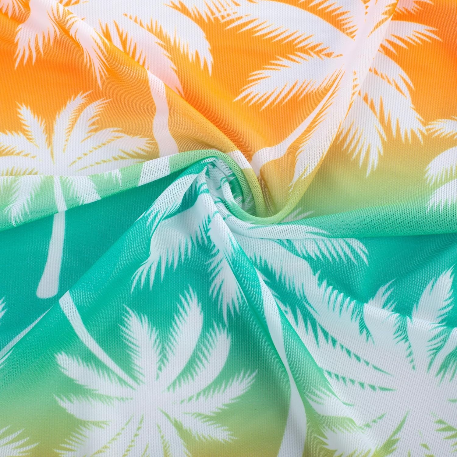 image:imageGRACE KARIN Girls 4 Piece Tankini Bikini Bathing Swimsuit with Pants 716Bluecoconut Tree