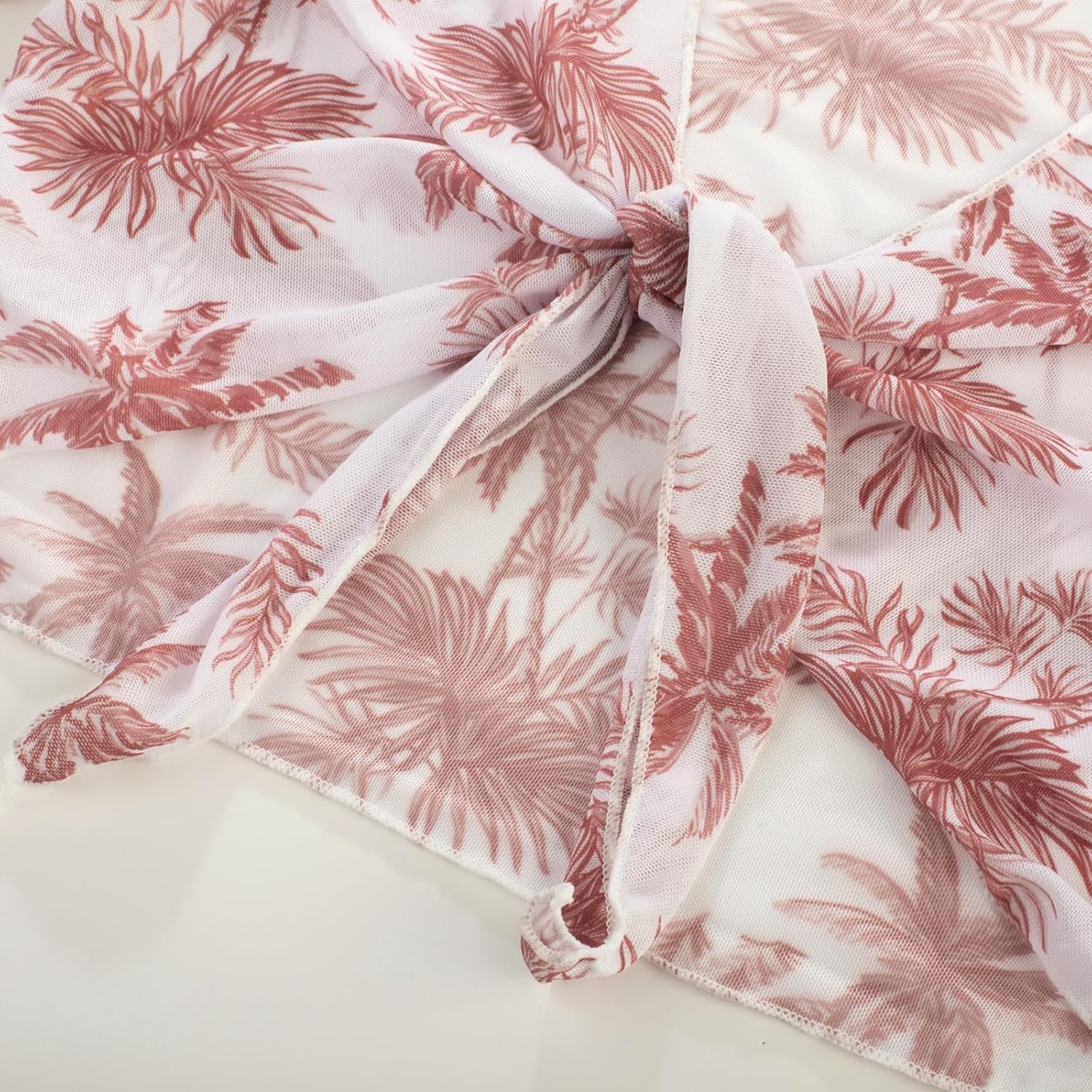 image:imageGRACE KARIN Girls 4 Piece Tankini Bikini Bathing Swimsuit with Pants 716Cinnamoncoconut Tree