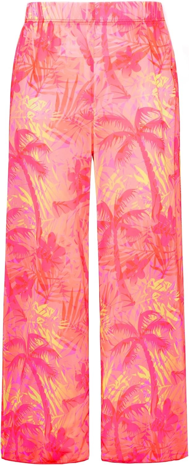 image:imageGRACE KARIN Girls 4 Piece Tankini Bikini Bathing Swimsuit with Pants 716Hot Pink