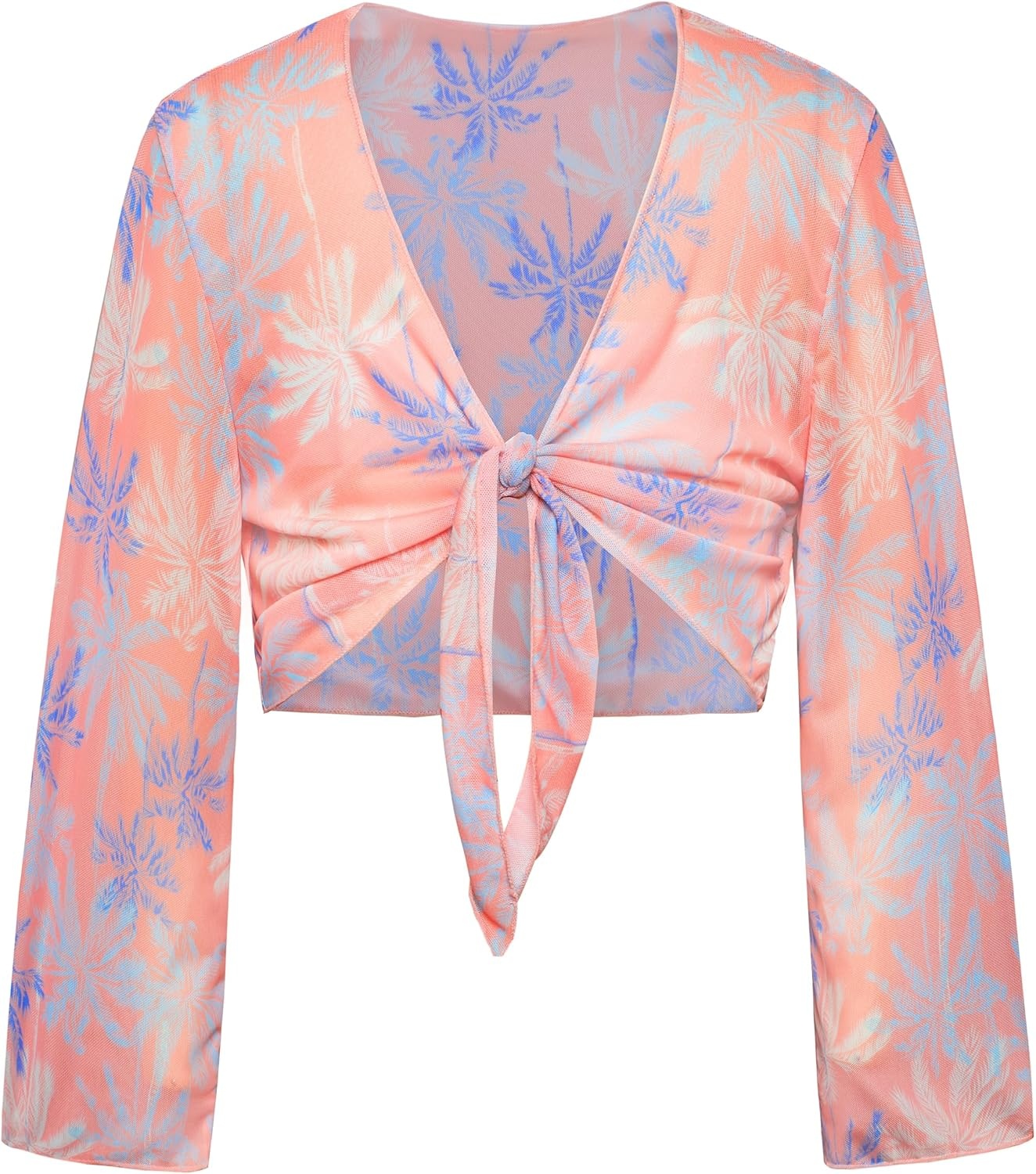 image:imageGRACE KARIN Girls 4 Piece Tankini Bikini Bathing Swimsuit with Pants 716Orangecoconut Tree